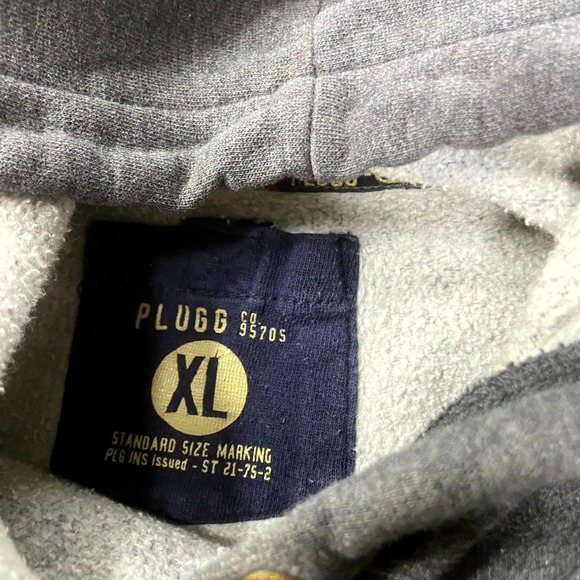 Y2K Plugg Vintage Skater Surf Hoodie XL Gray Scotty Freestyler Skateboard 00s - Picture 3 of 6